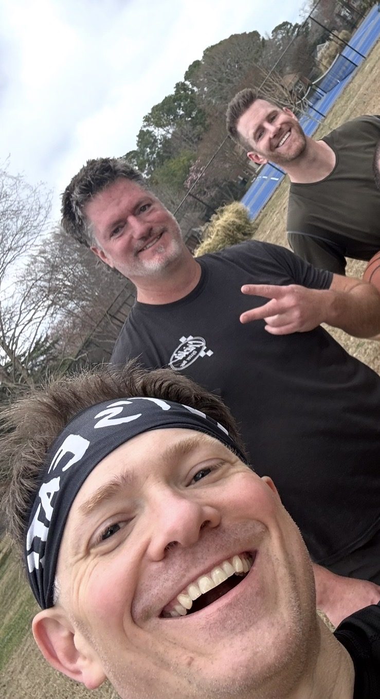 BAMF players selfie after a game