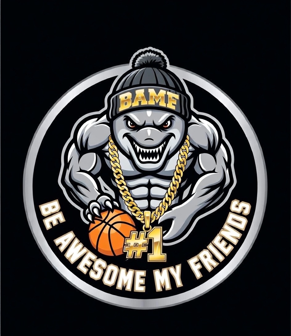 BAMF basketball and softball team logo